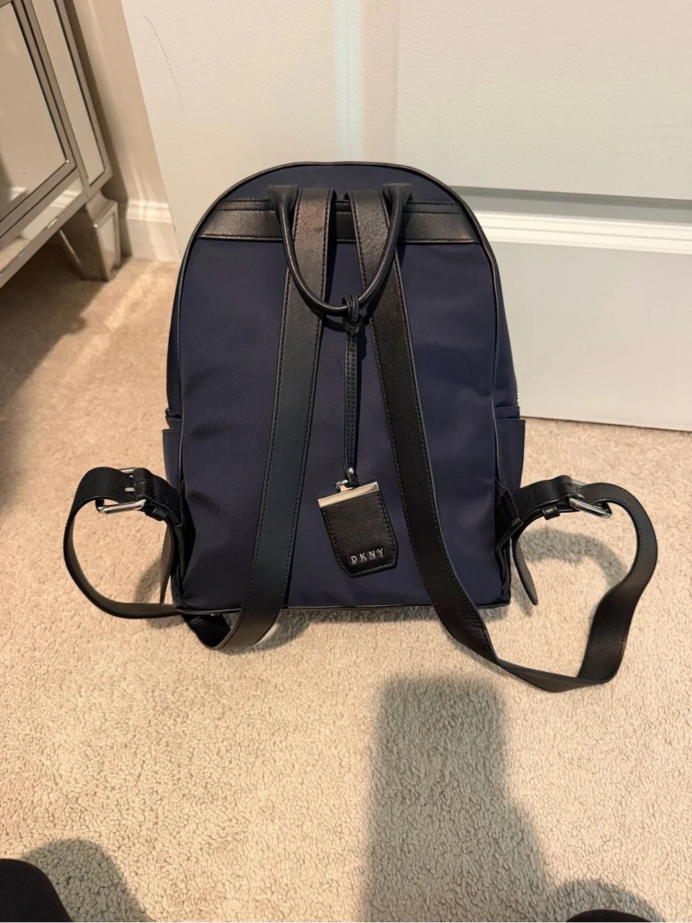 DKNY Navy and Black Compact Men’s Backpack